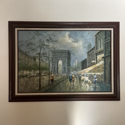Oil Painting Of Paris