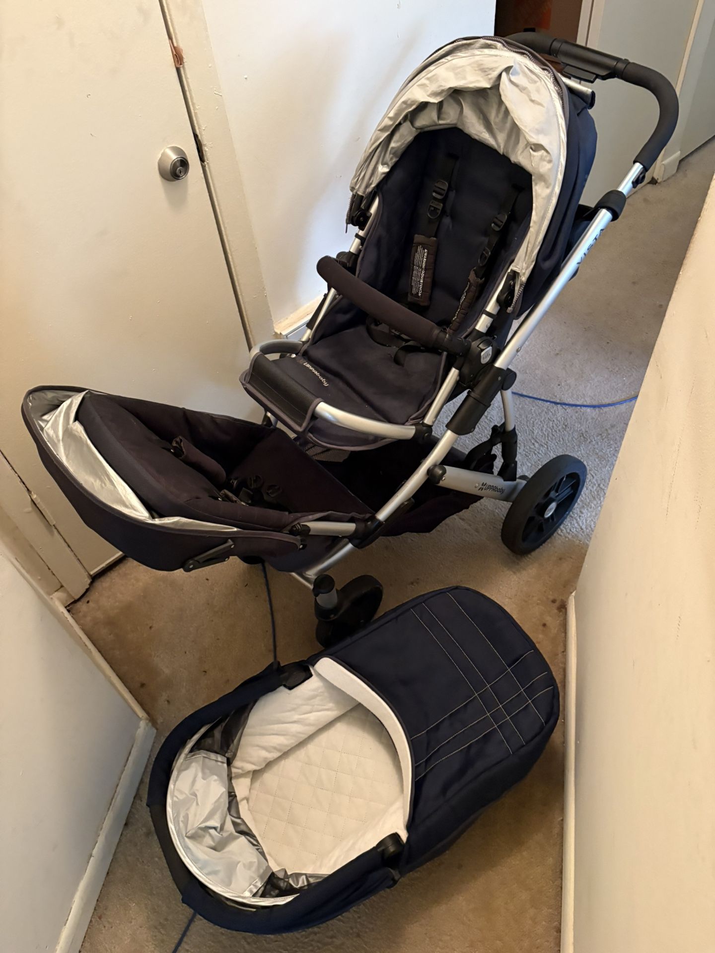 Uppababy Multi-seat Stroller W/ Bassinet Combo