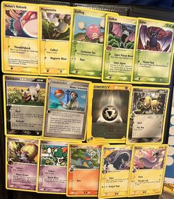 14 Vintage Pokemon Cards Delta Species, Holon Phantoms, & E Reader in Near Mint Condition