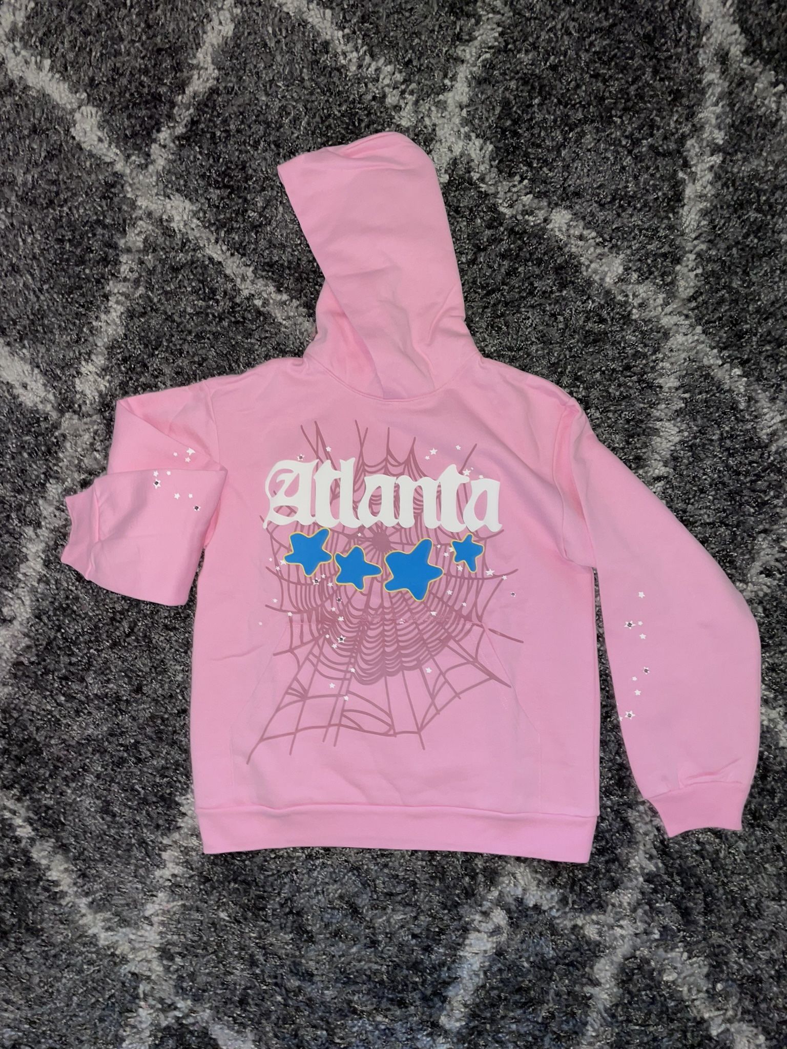 Sp5der Atlanta Pink Hoodie - Size M