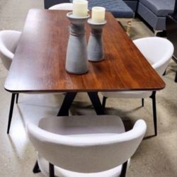 New Mid Century Modern Dining Set