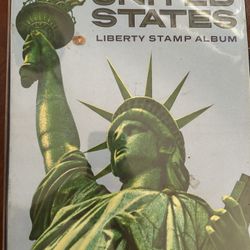 Stamp collection over 50 pages of US stamps from early 1900 to 1973 in liberty stamp album copyright 1972