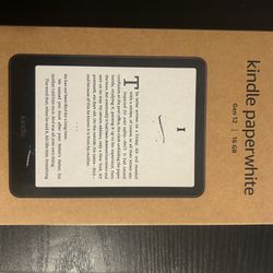 AMAZON KINDLE PAPERWHITE 7" [12TH GENERATION] 16GB BLACK - [NEW SEALED] -