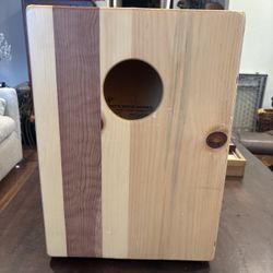 Pat’s Wood Works Handcrafted Cajon Drum – Sounds Great (w/ optional Meinl Case)