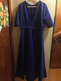 Royal blue formal dress size 14.
