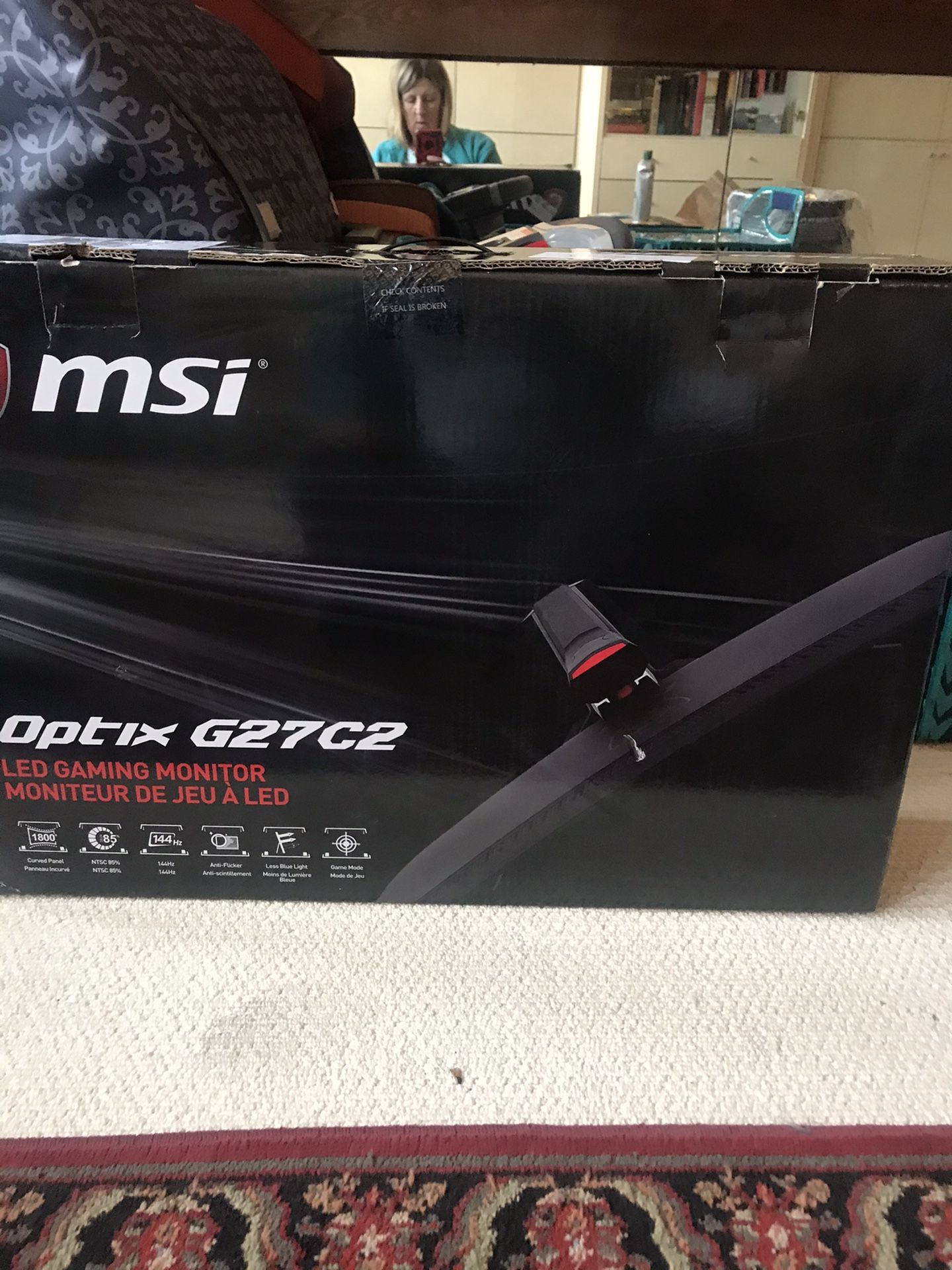 MSI 27” Curved Gaming Monitor - Optix G27C2