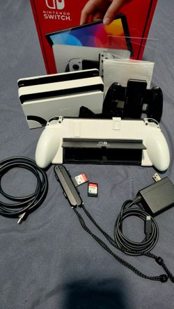 Nintendo switch oled  dos juegos y protector