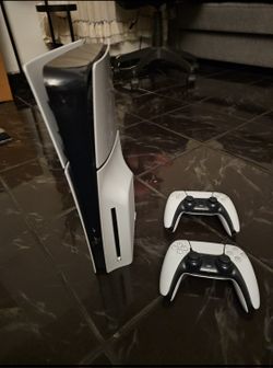 $450 Sony Playstation 5 Slim Digital Edition 1TB Console and two controllers