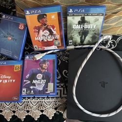 We have an Xbox, we don’t need the PS4 that’s why we’re selling it working great good condition with 5 games 