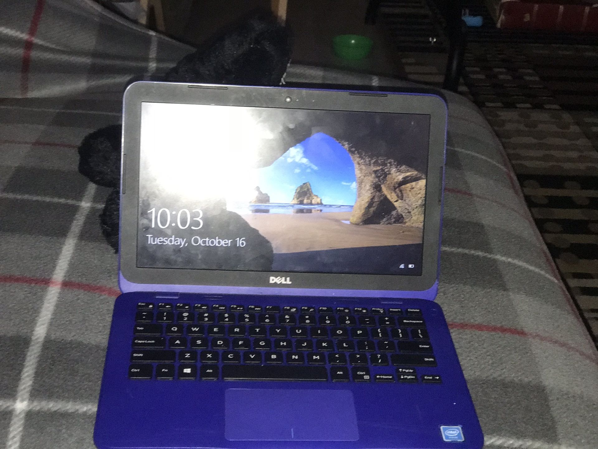 Blue Dell windows laptop