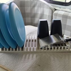 Dry Dish Drying Rack with Mat