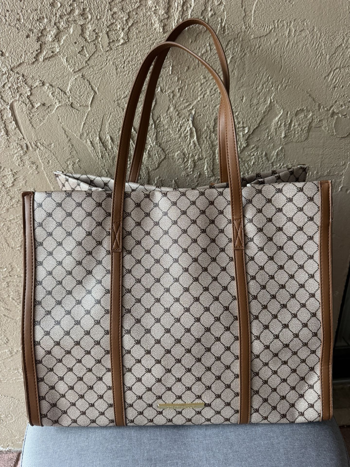 Steve Madden Canvas Berlin Large Tote Bag