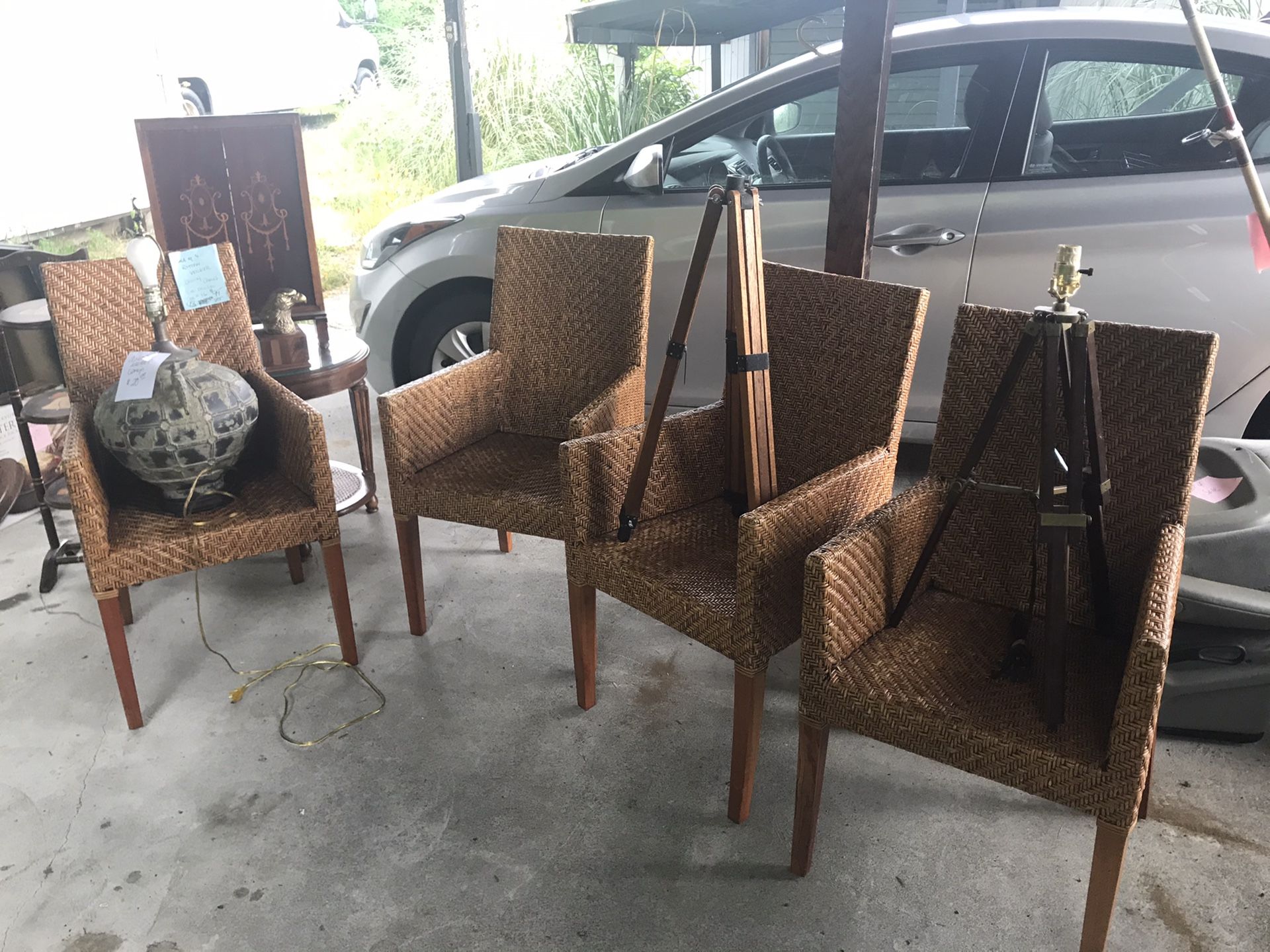 Folding pie rack vintage 1976 - tripod lamp -
