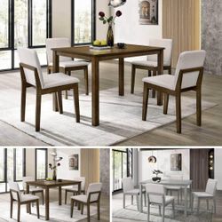 Dining Table Set 4 Chairs