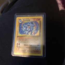 1st Edition Muchamp 2nd Edition Charizard 