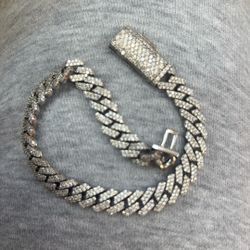 silver mens bracet