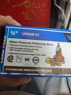 Water pressure reducing valve