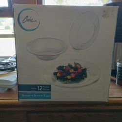 Crisa Glass Plates And Bowls