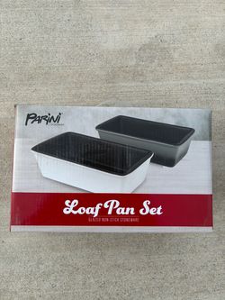 Parini Cookware Glazed Non-Stick Loaf Pan Set