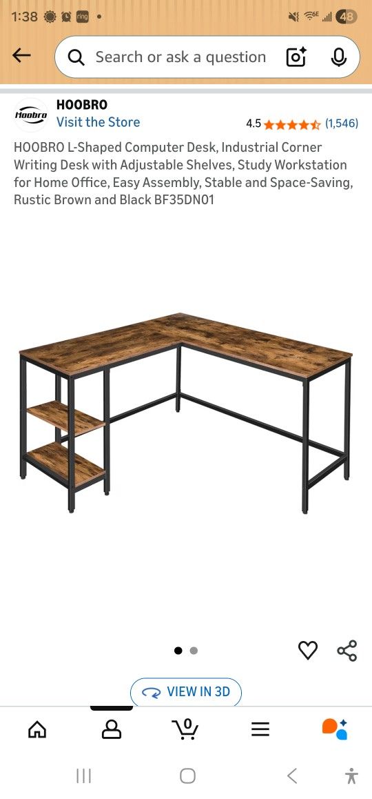 L Shape Computer Desk. Free!!