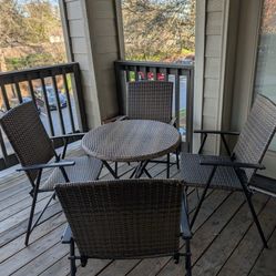 Patio table set 4 chairs