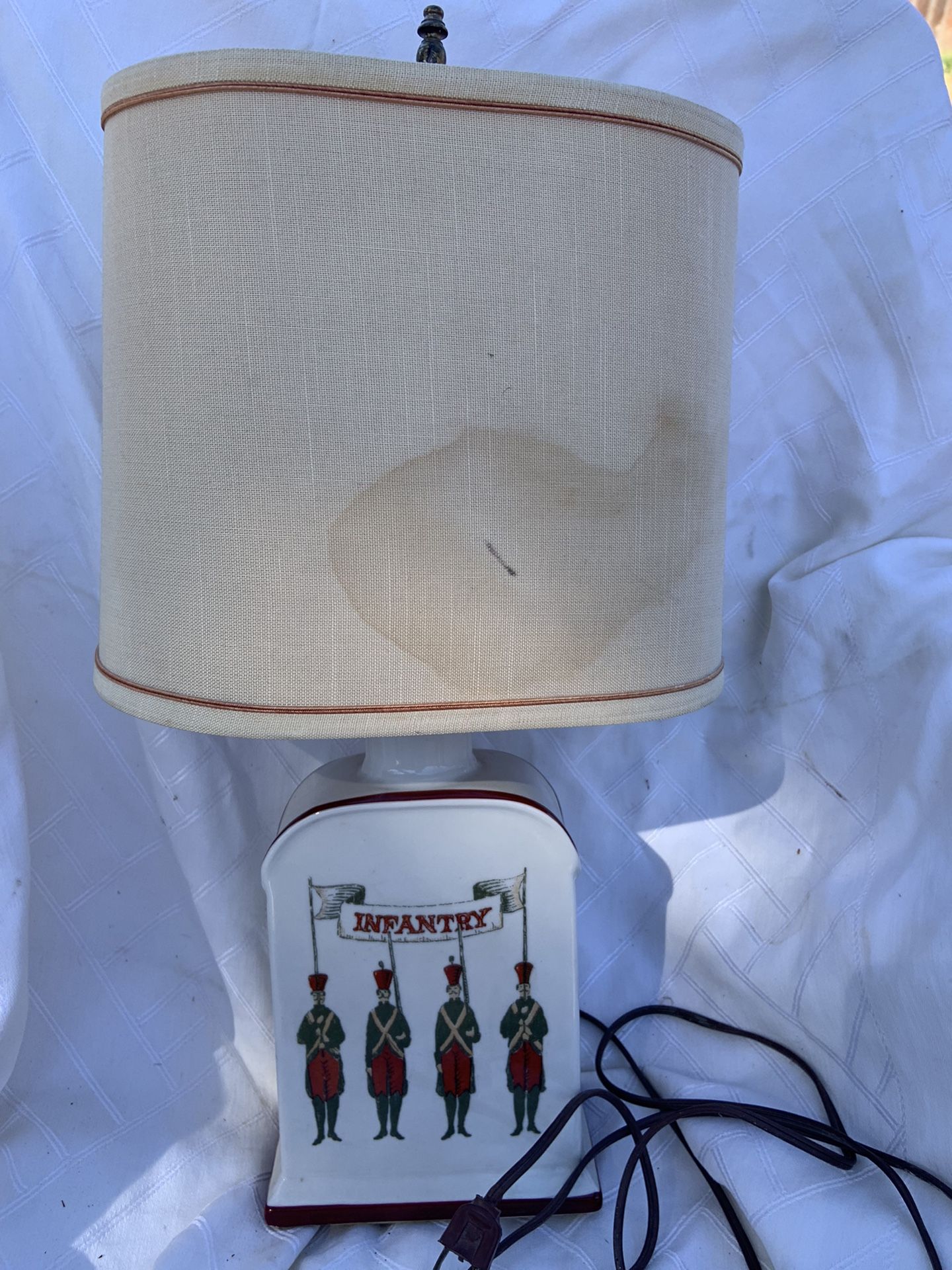 VINTAGE INFANTRY LAMP