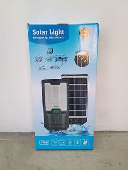 Solar powered street light
