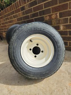 Golf Cart Tires.  Set  of 4 tires on stock wheels (18x8.50-8) *  Ready To Go!!  