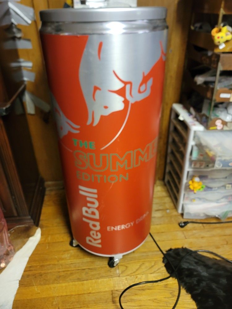 Red Bull Energy Drink Can Display Fridge Cooler RV-CCV2 Wings87  Advertisement