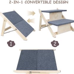 Wood Pet Stairs/Dog Ramp, Large Dogs