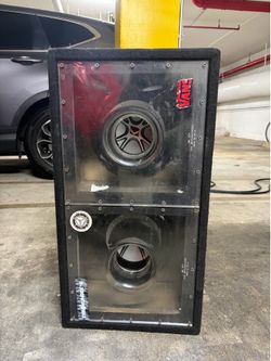 Subwoofer Box + Kenwood & Avionixx Amps - Car Audio Bundle