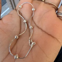 Sterling Silver Bead Bracelet