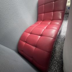 Leather chaise lounge