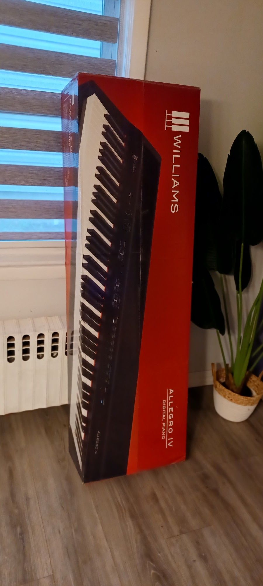 Williams Allegro IV 88-Key Digital Piano With Bluetooth and Sustain Pedal Black