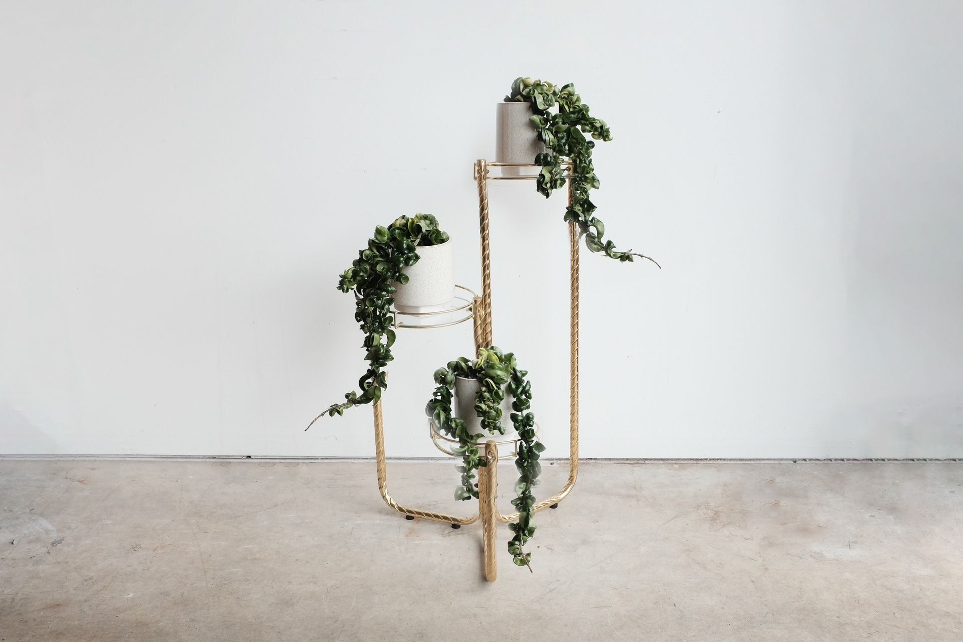 Brass Plant Stand - 3 Tiers