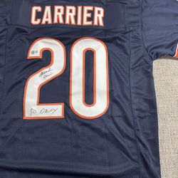 Mark Carrier Signed Autograph Custom Jersey - Beckett Coa - Chicago Bears