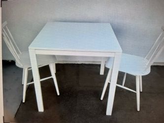 Table with two chairs 30 X 30 X 30 inches