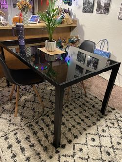 Modern glass dining table - No Chairs