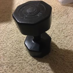 10 Pound Dumbell- Plastic Coated