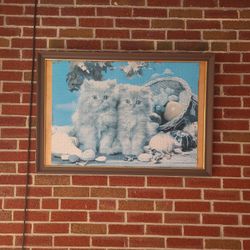 Cat Puzzle Picture In Large Frame