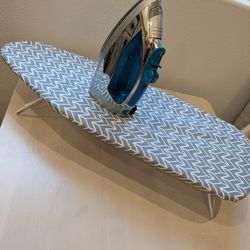 Iron and ironing board