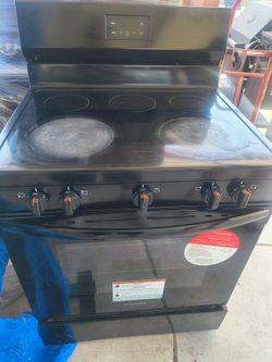 Electric glasstop stove $200 cracked glass top