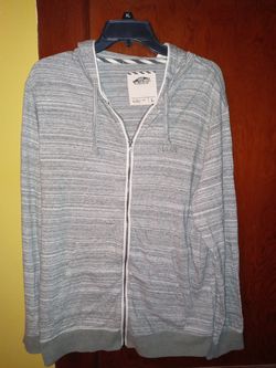 Vans Off The Wall Zip Up Hoodie Sweatshirt Mens Size Large Gray $30