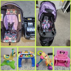 BABY ITEMS-CAR SEAT AND STROLLER,CHAIR, BOUNCE,WALKER, PIANO