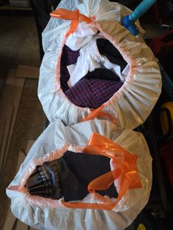 Bags of clothes