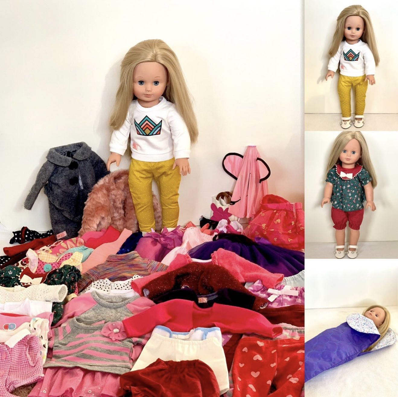 Doll 18inch with accessories and 30+ outfits
