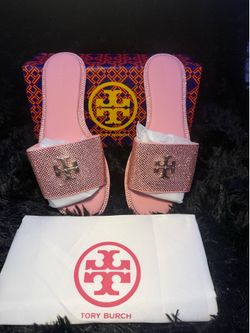Tory Burch Pink glitter sandals size 38