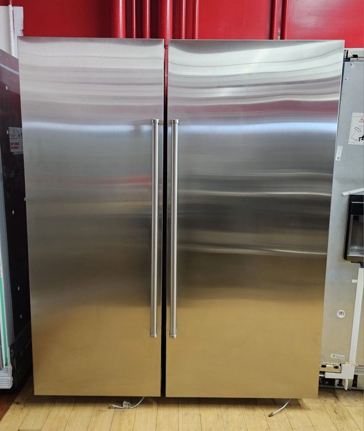 Sub-Zero 36" Refrigerator and 30" Freezer with Stainless Steel Panels