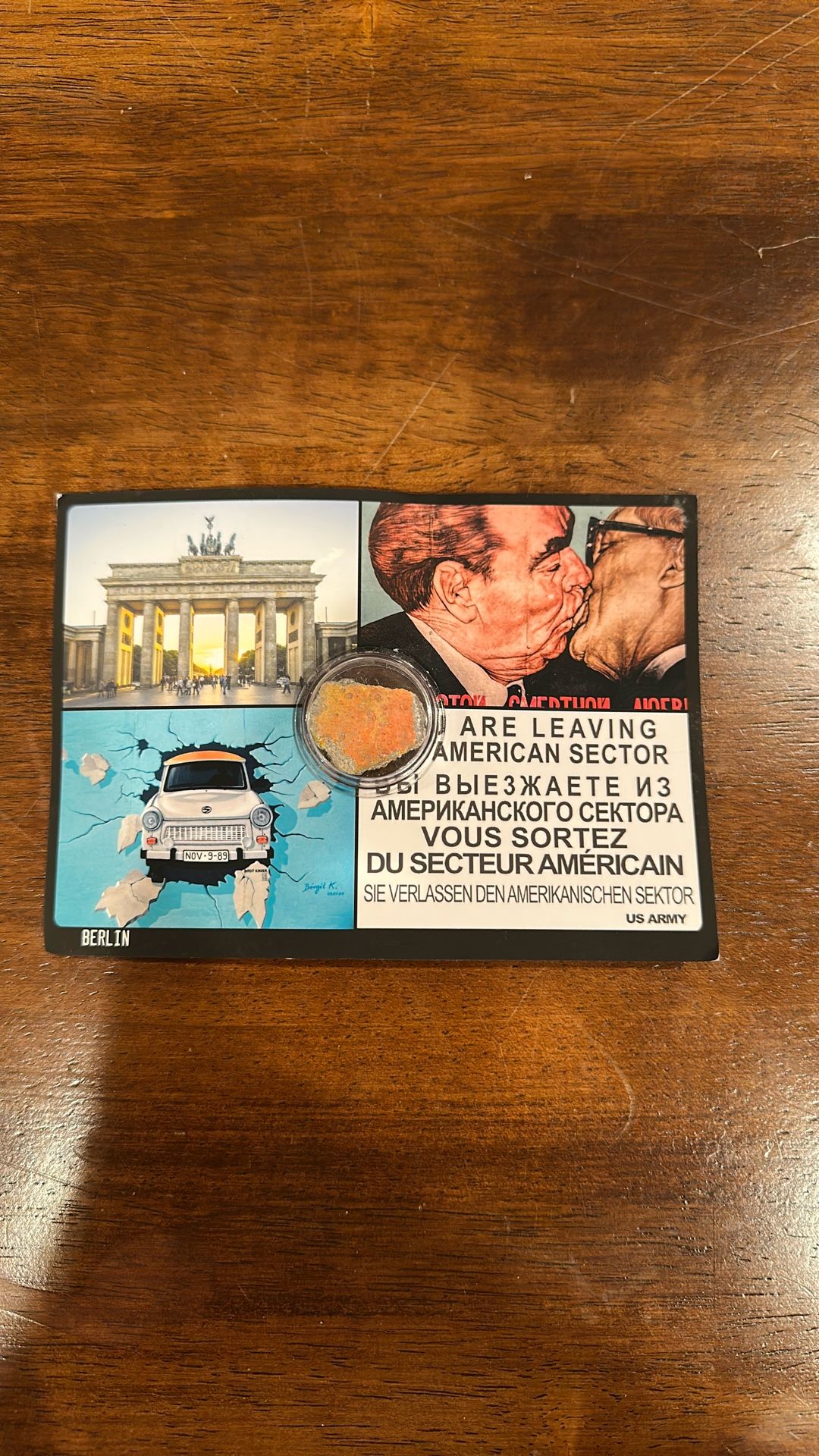 Piece Of Berlin Wall - US Army Issued