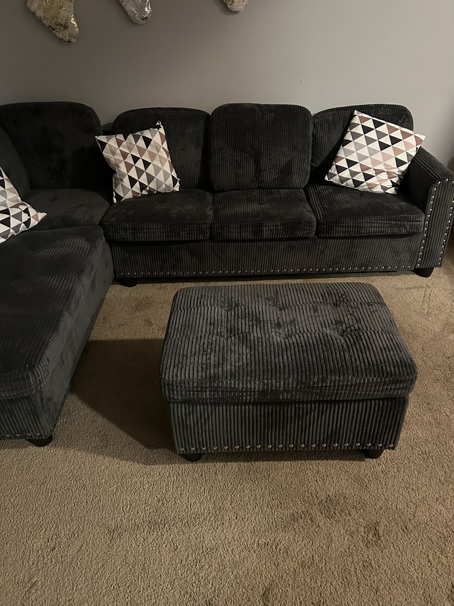 Corduroy Living Room Couch